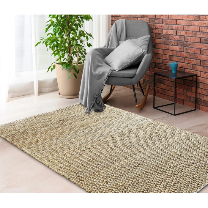 Rugs Town Fiber Natural/Indigo 3311 5 ft. X 7 ft. 9 in. Rect. Rug