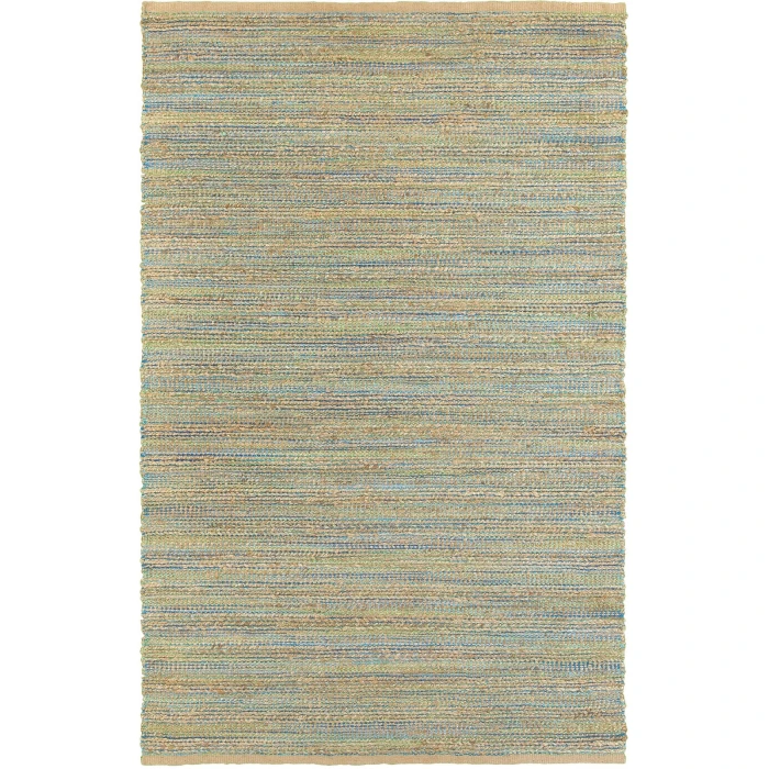 Rugs Town Fiber Tan/Blue/Green 3313 10 ft. X 14 ft. Rect. Rug