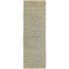 LR Home Natural Fiber Tan/Blue/Green 03313 2 ft. 6 in. X 7 ft. 9 in. Rect. Rug