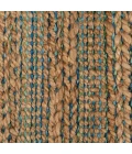 LR Home Natural Fiber Tan/Blue/Green 03313 2 ft. 6 in. X 7 ft. 9 in. Rect. Rug