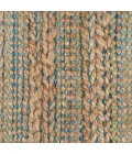 LR Home Natural Fiber Tan/Blue/Green 03313 10 ft. X 14 ft. Rect. Rug