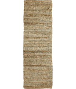 LR Home Natural Fiber Tan/Teal/Gray 03314 2 ft. 6 in. X 7 ft. 9 in. Rect. Rug