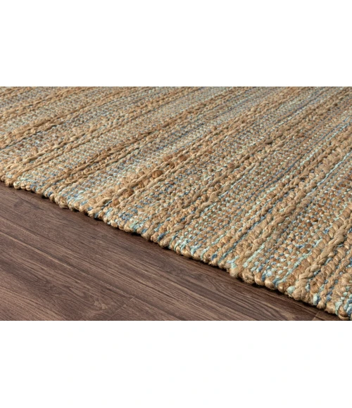 LR Home Natural Fiber Blue NATUR 9ft. x 12ft. Rectangle Rug