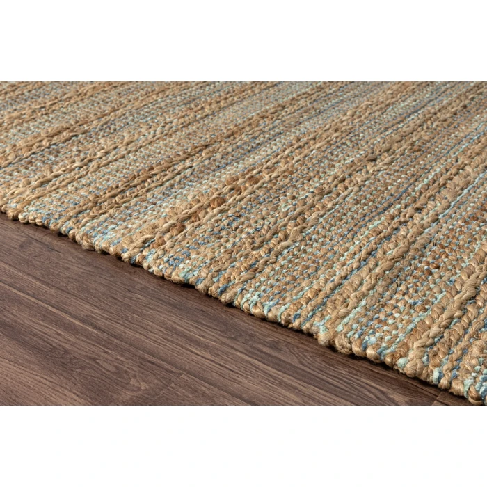 LR Home Natural Fiber Blue NATUR 9ft. x 12ft. Rectangle Rug