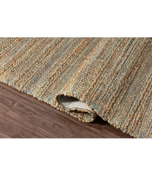 LR Home Natural Fiber Blue NATUR 9ft. x 12ft. Rectangle Rug