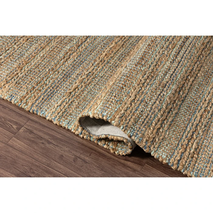 LR Home Natural Fiber Blue NATUR 9ft. x 12ft. Rectangle Rug