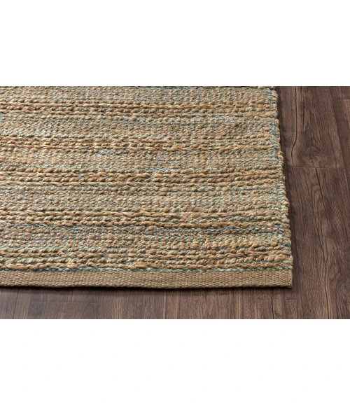 LR Home Natural Fiber Blue NATUR 9ft. x 12ft. Rectangle Rug
