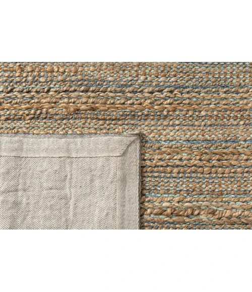 LR Home Natural Fiber Blue NATUR 9ft. x 12ft. Rectangle Rug