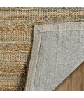 LR Home Natural Fiber Tan/Teal/Gray 03314 2 ft. 6 in. X 7 ft. 9 in. Rect. Rug