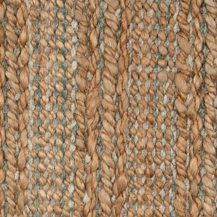 Rugs Town Fiber Tan/Teal/Gray 3314 2 ft. 6 in. X 7 ft. 9 in. Rect. Rug