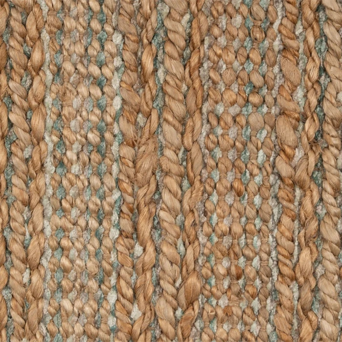 Rugs Town Fiber Tan/Teal/Gray 3314 10 ft. X 14 ft. Rect. Rug