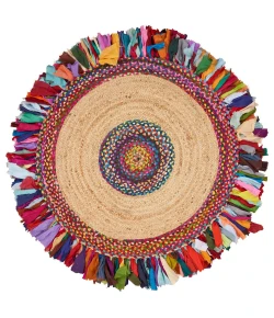 Brynn NAT-AE Multi Area Rug 3 ft. 6 in. Round
