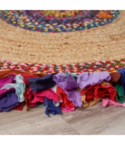 Brynn NAT-AE Multi Area Rug 3 ft. 6 in. Round