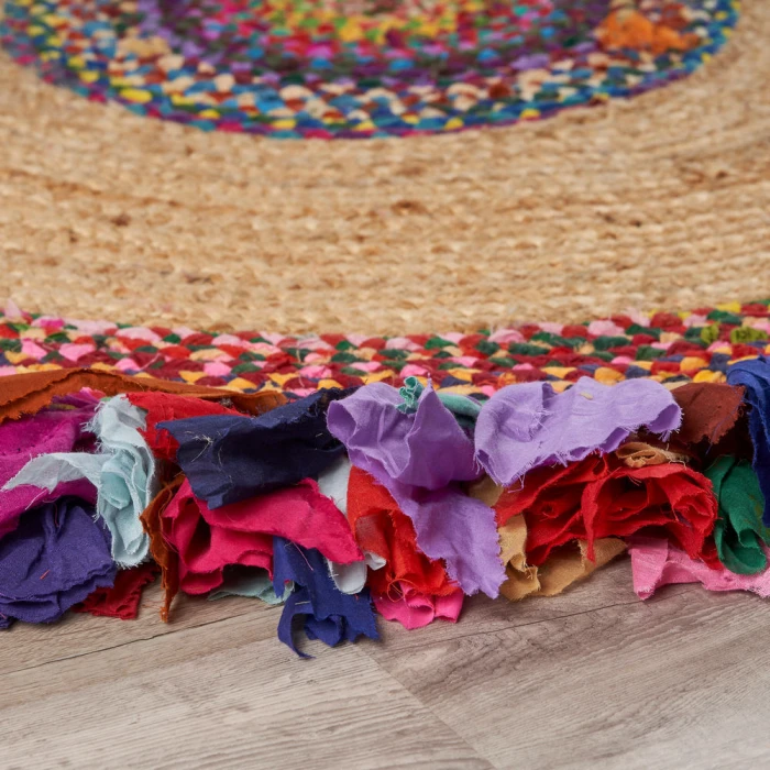 Rugs Town Fiber 3327 Multi 5'6" Round Rug
