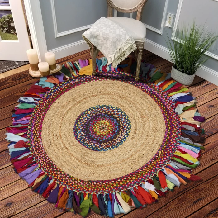 Rugs Town Fiber 3327 Multi 5'6" Round Rug