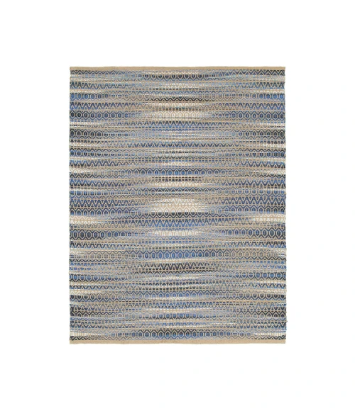 LR Home NATURAL FIBER 3330 Blue 9' X 12' Rect. Rug