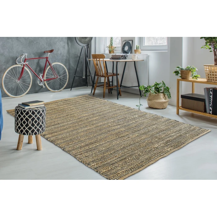 LR Home Natural Fiber Brown NATUR 4ft. x 6ft. Rectangle Rug