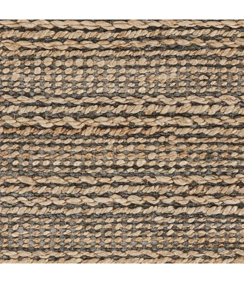 LR Home Natural Fiber Tan/Gray 03336 7 ft. 9 in. X 9 ft. 9 in. Rect. Rug