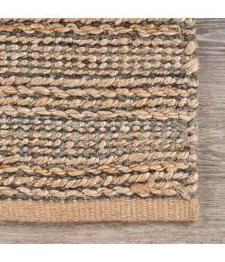 LR Home Natural Fiber Tan/Gray 03336 7 ft. 9 in. X 9 ft. 9 in. Rect. Rug