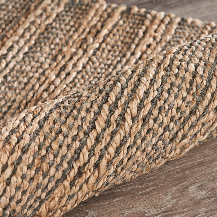 Rugs Town Fiber Tan/Gray 3336 7 ft. 9 in. X 9 ft. 9 in. Rect. Rug
