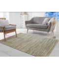 LR Home Natural Fiber Tan/Aqua Blue/Medium Blue 03337 5 ft. X 7 ft. 9 in. Rect. Rug