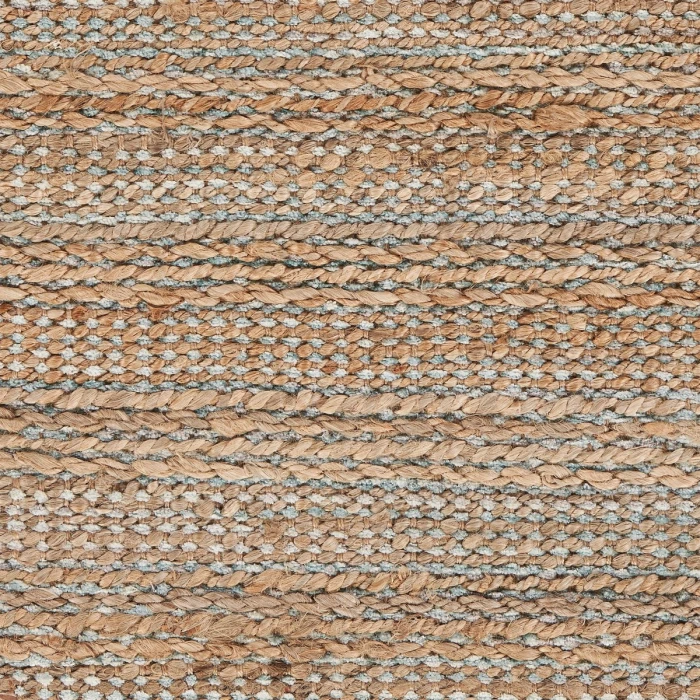 Rugs Town Fiber Tan/Aqua Blue/Medium Blue 3337 5 ft. X 7 ft. 9 in. Rect. Rug