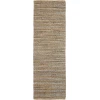 LR Home Natural Fiber Natural Jute/Navy blue 03338 2 ft. 6 in. X 7 ft. 9 in. Rect. Rug