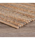 LR Home Natural Fiber Natural Jute/Navy blue 03338 2 ft. X 3 ft. Rect. Rug