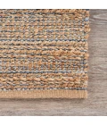 LR Home Natural Fiber Natural Jute/Navy blue 03338 2 ft. X 3 ft. Rect. Rug