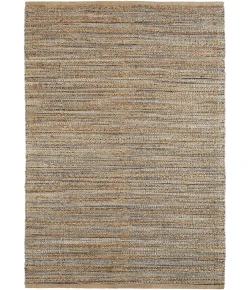LR Home Natural Fiber Natural Jute/Navy blue 03338 2 ft. X 3 ft. Rect. Rug