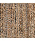 LR Home Natural Fiber Natural Jute/Navy blue 03338 2 ft. X 3 ft. Rect. Rug