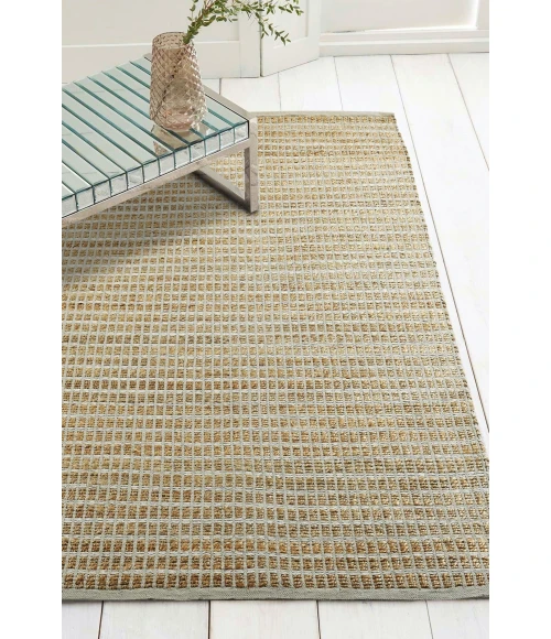 LR Home Natural Fiber Natural/Gray 03341 7 ft. 9 in. X 9 ft. 9 in. Rect. Rug