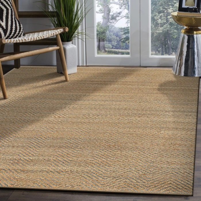 Rugs Town Fiber Natural/Gray 3344 9 ft. X 12 ft. Rect. Rug