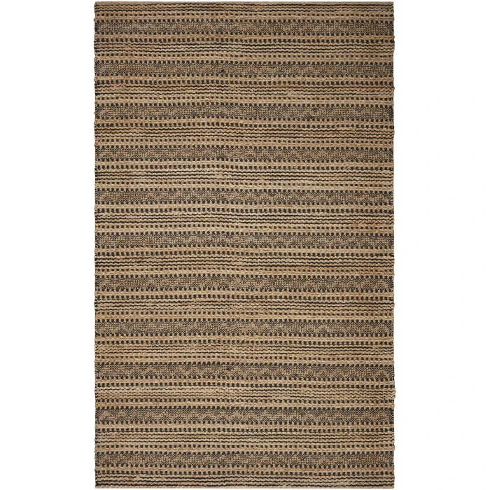 LR Home Natural Fiber Black NATUR 9ft. x 12ft. Rectangle Rug