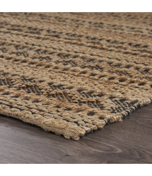 LR Home Natural Fiber Black NATUR 9ft. x 12ft. Rectangle Rug