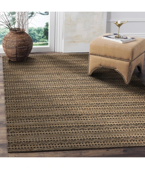 LR Home Natural Fiber Black NATUR 9ft. x 12ft. Rectangle Rug