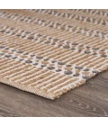 LR Home Natural Fiber Natural/Gray 03376 7 ft. 9 in. X 9 ft. 9 in. Rect. Rug