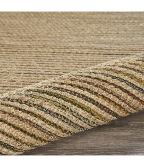 LR Home Natural Fiber Tan NATUR 7ft.9in. x 9ft.9in. Rectangle Rug