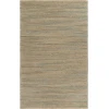 LR Home Natural Fiber Natural/Blue 03378 5 ft. X 7 ft. 9 in. Rect. Rug