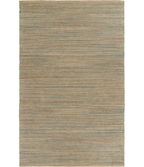 LR Home Natural Fiber Natural/Blue 03378 5 ft. X 7 ft. 9 in. Rect. Rug