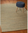 LR Home Natural Fiber Natural/Blue 03378 5 ft. X 7 ft. 9 in. Rect. Rug