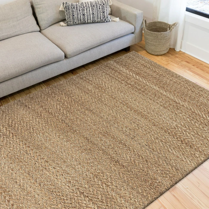 LR Home Natural Fiber Natural 03379 7 ft. 9 in. X 9 ft. 9 in. Rect. Rug