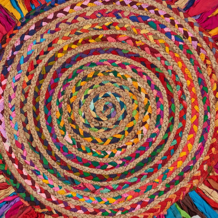 Rugs Town Fiber 3382 Multi 3'6" Round Rug