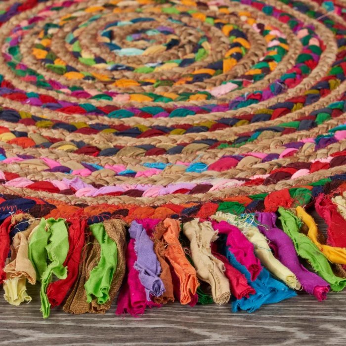 Rugs Town Fiber 3382 Multi 3'6" Round Rug