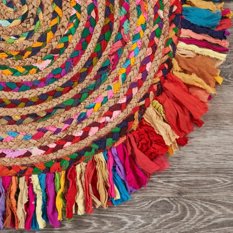 Rugs Town Fiber 3382 Multi 3'6" Round Rug
