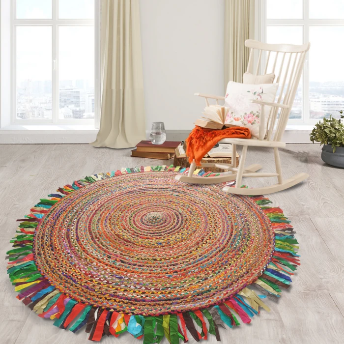 Rugs Town Fiber 3382 Multi 3'6" Round Rug