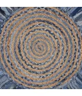 LR Home NATURAL FIBER 3384 Denim/ Blue 5'6" Round Rug