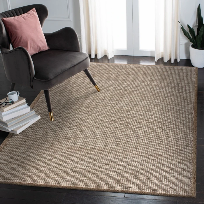 Rugs Town Fiber Tan/Off-White 3385 7 ft. 9 in. X 9 ft. 9 in. Rect. Rug