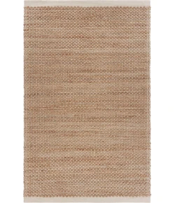 LR Home Natural Fiber Tan/Off-White 03386 5 ft. X 7 ft. 9 in. Rect. Rug