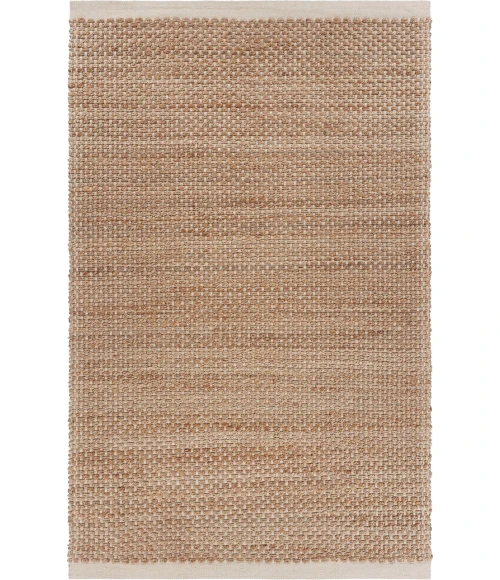 LR Home Natural Fiber Tan/Off-White 03386 7 ft. 9 in. X 9 ft. 9 in. Rect. Rug